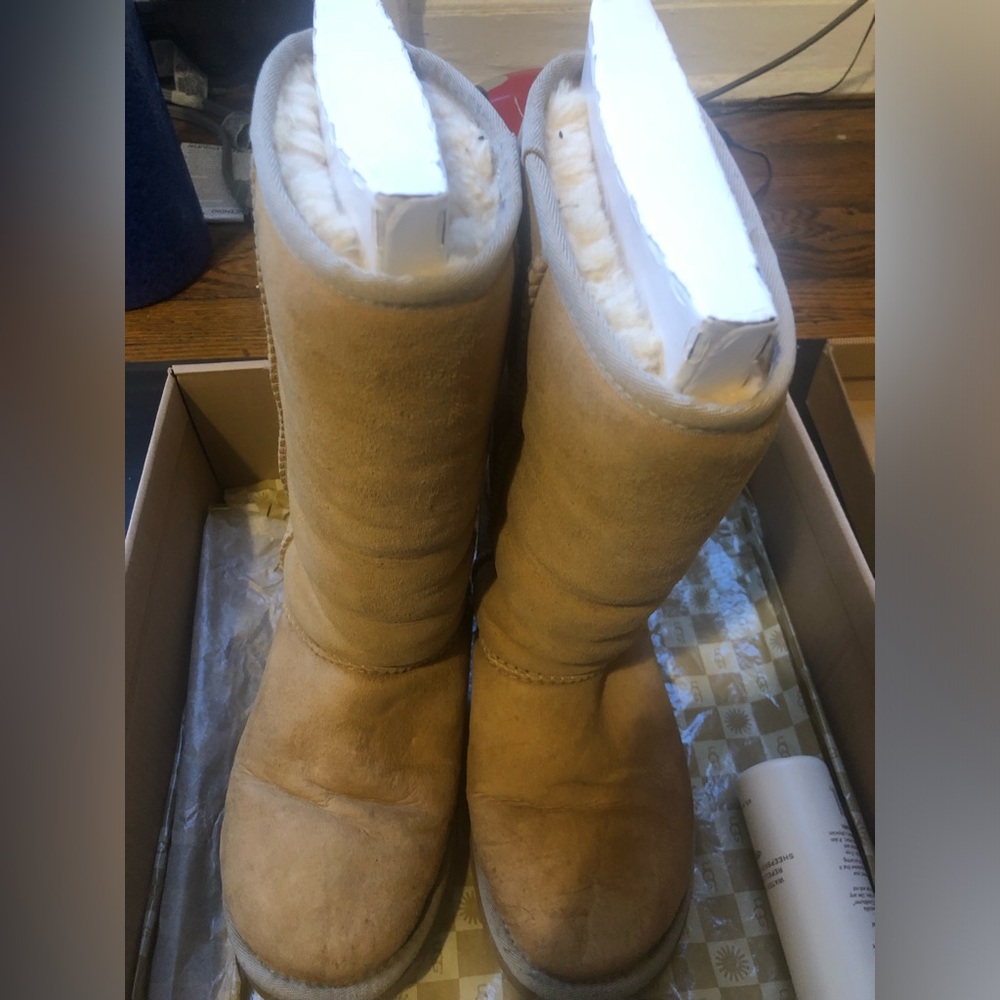 Ugg classic tall size 7 color sand